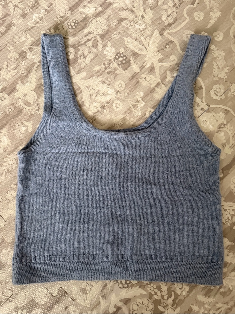 Madewell Wool Blend Knit Tank Top - Light Blue